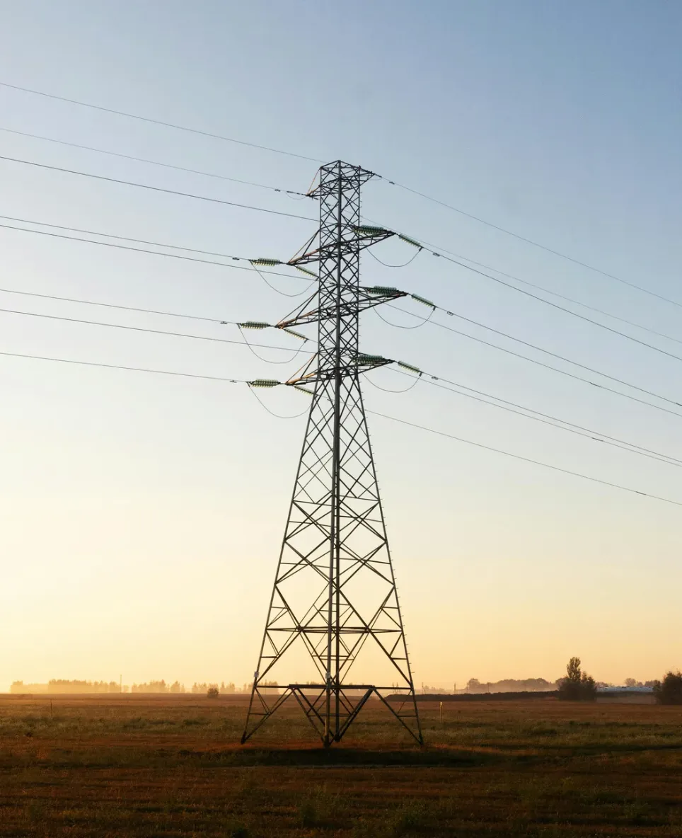 High-voltage electrical transmission tower
