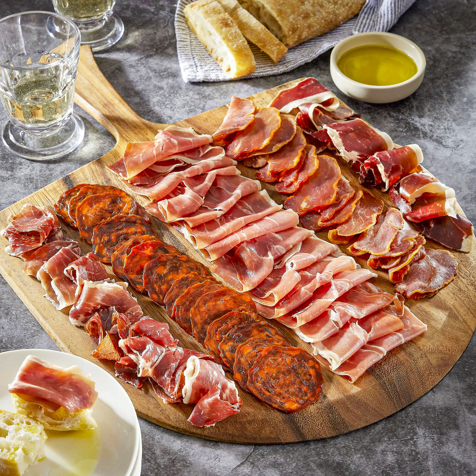 Artisan cured meats, bresaola, and cold cuts